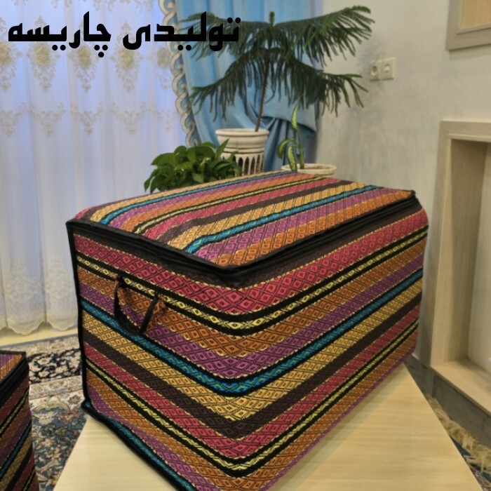 کاور3جاجیم / جامه دان جاجیم بقچه لباس زیپ دار سایز 3 لمینت 50 گرم دوخت سفارشی