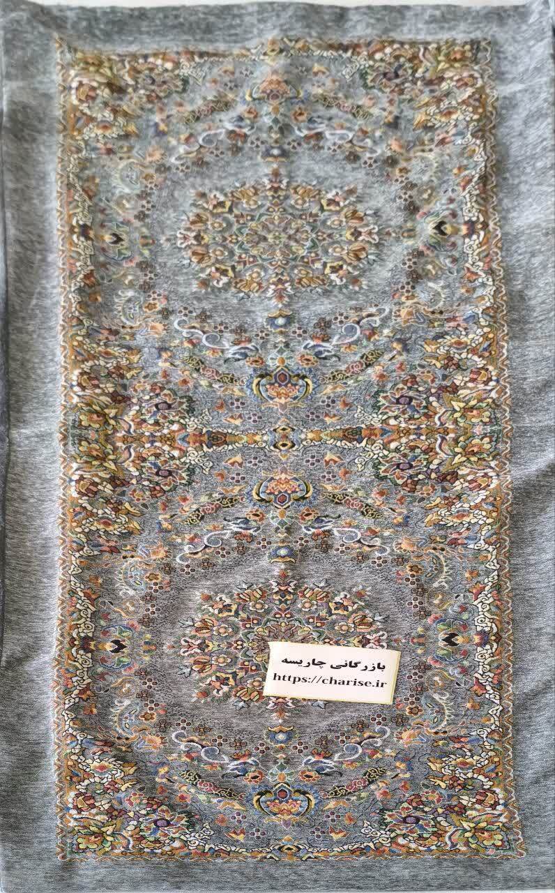  روتشکی 70*180 زمینه طوسی استر مخمل 